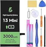 LL TRADER Battery for iPhone 13 Mini, 3200mAh High Capacity 0 Cycle Replacement Battery for iPhone 13 Mini with Repair Tools