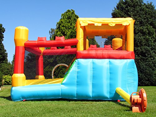 BeBop Hüpfburg Festung mit Rutsche für Kinder mit Gebläse - 4