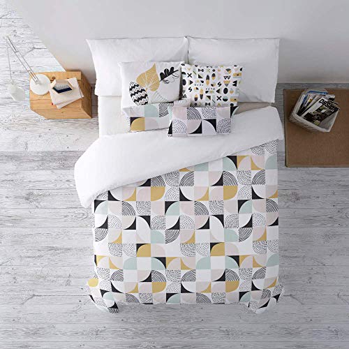 Housse de couette en coton Polar Valencia Anna pour lit double 180x200 cm art illustrateur chic