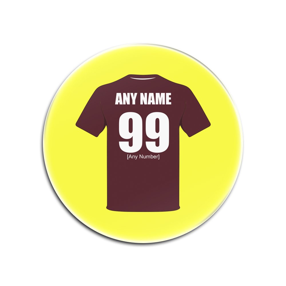 Dessous de verre football avec nom personnalisable idée cadeau marron pour fan des Jam Tarts