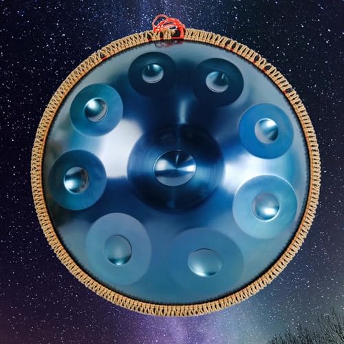 22�C���` �X�`�[�� �n���h�p�� �h�����AD�}�C�i�[ 9/10/12 �m�[�g �n���h�p�� �h���� ��l�Ǝq���p�A432Hz �n�[���j�b�N �p�[�J�b�V�����y�� �n���h�p�� �P�[�X�ƃ}���b�g�t��(Blue,12Notes)