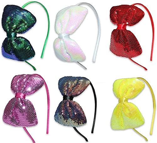 Image of GT Gloptook Hairband Plastic Headband for Girls, Pack of 6 - Multicolor