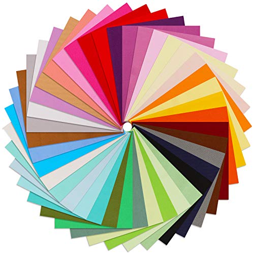 Macarrie MACARRIE-COTTON FABRIC-111 40 Piece Solid Color Fabric Bundles 10 X 10 Inch Multi-Color Fabric Squares Quilting Fabric Patchwork Sewing Craft Precut Fabric Scrap thumb #2