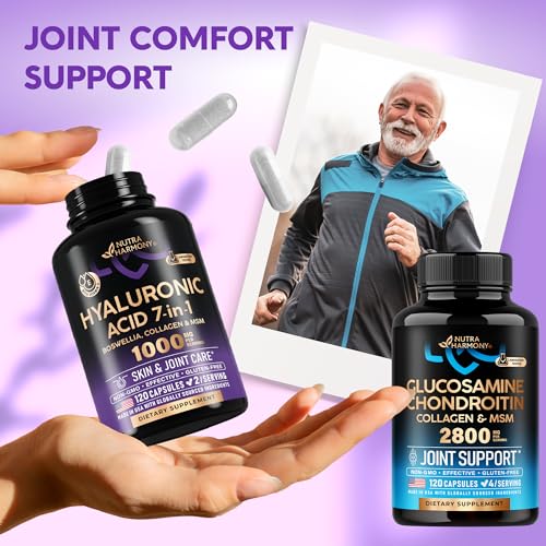 Nutraharmony SB-122 Glucosamine Chondroitin Msm Collagen | Fsa Hsa Eligible | Joint Support Supplement 2800 Mg thumb #5