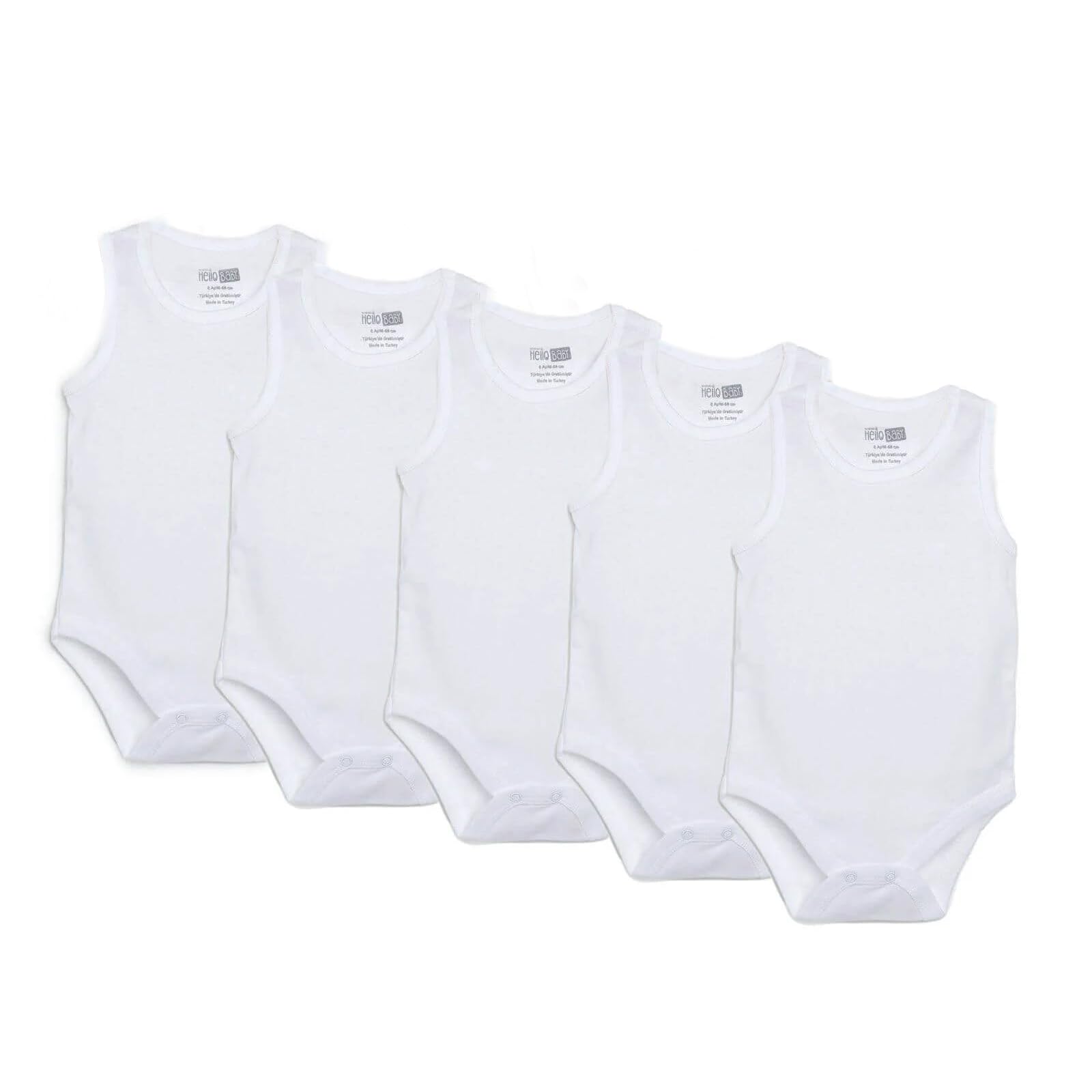 Baby Bodysuits 5 PCS - Bodysuit for Boys and Girls Newborn - Infant Toddlers Bodysuit Onesies - White Baby Bodysuits