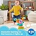 Fisher-Price Baby & Toddler Learning Toy DJ Bouncin’ Beats with Music Lights & Bouncing Action for Ages 9+ Months, Multilanguage Version