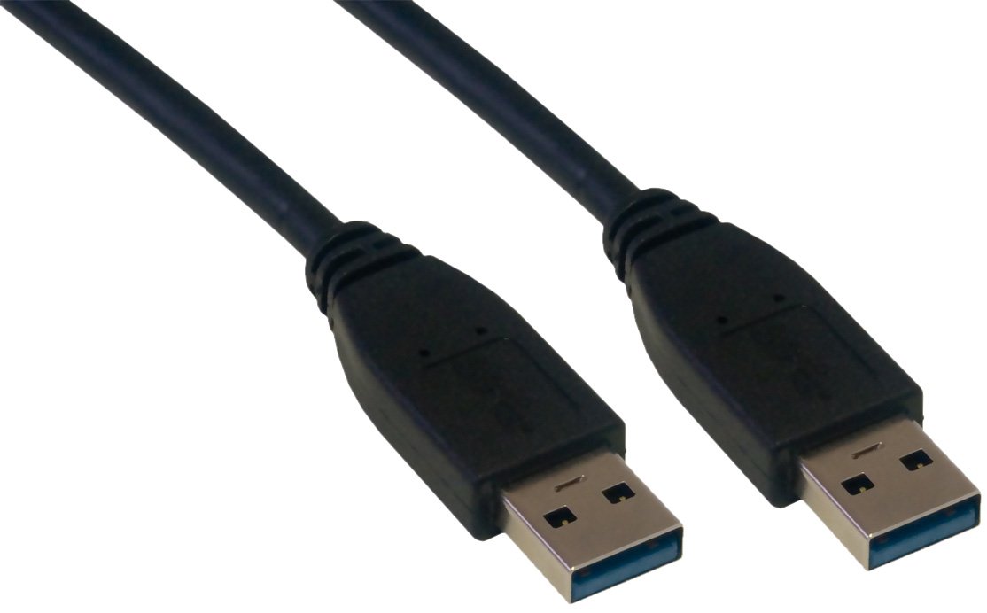 MCL 3m A/A Plug USB 3.0 Superspeed Cable - Black