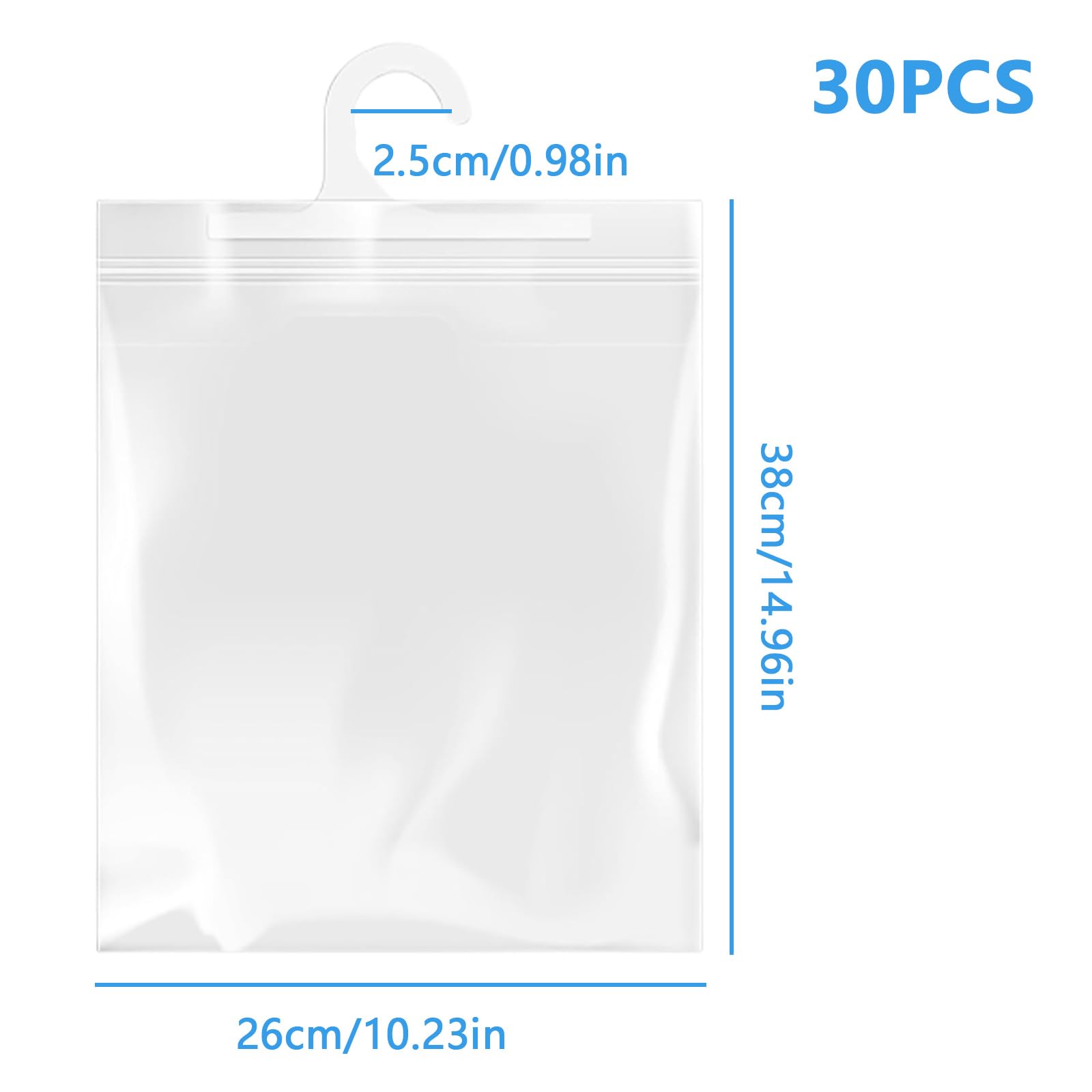 Set 30 Sacchetti Viaggio Con Zip - 5 Taglie Con Etichette Per Organizzare Vestiti E Accessori - Foto 6