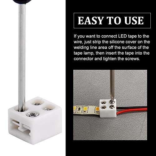 Solderless Led Light Strip Connectors: Led Strip Connectors 25 Pack Waterproof Led Tape Light Connectors With Screwdriver 2 Pin Led Light Connectors For 5V 12V 24V Decorate #TOP2
