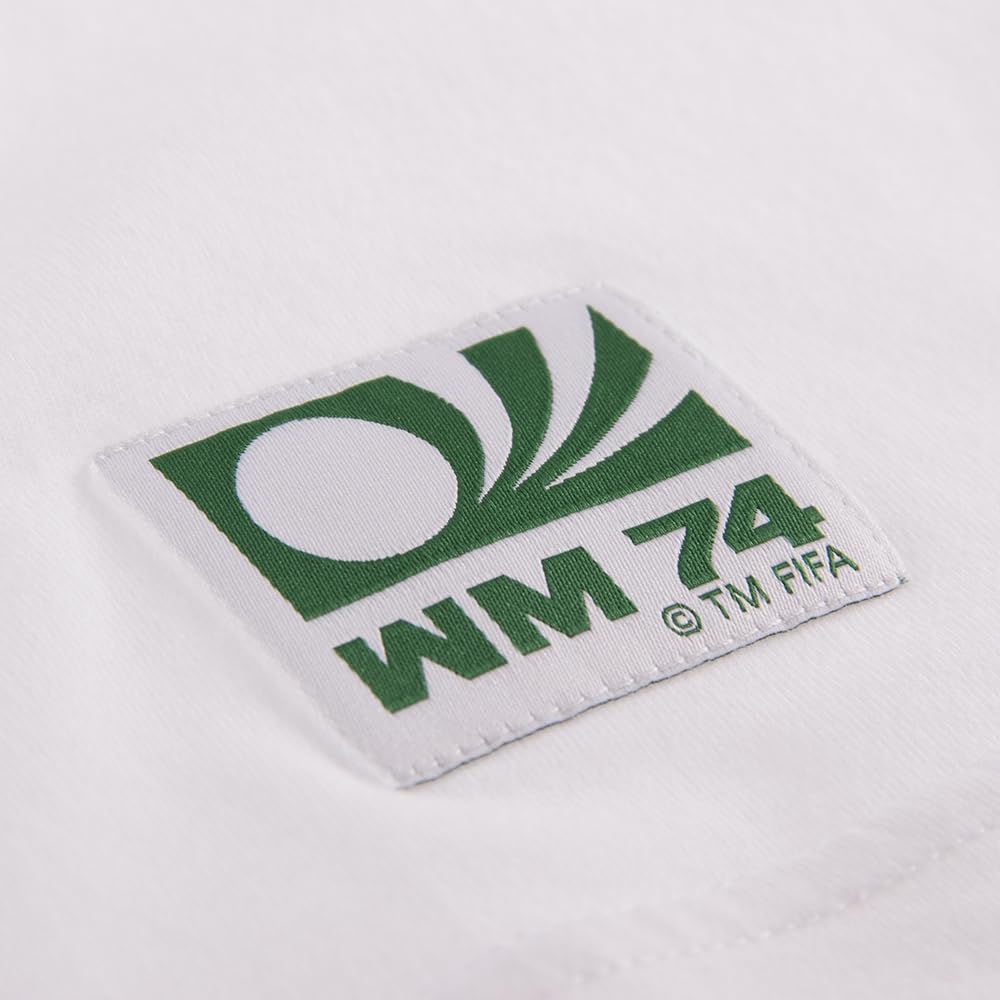 Copa - Camiseta - Hombre - Mascota Mundo Alemania 1974 - Manga Corta - Blanco - 100% algodón