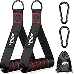 WALITO Exercise Handles, Replacement Cable Machine Attachments for Home Gym Equipment, Pulley System, Pilates, Resistance Bands, Strength Trainer, Heavy Duty Working Out Handles