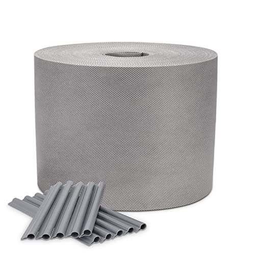 Covert It Garten Sichtschutz Zaun Grau 19cmx98m - Sichtschutz für Zaun -Doppelstabmattenzaun Komplett 150g/m2 - Sichtschutzstreifen für Doppelstabmatten - Sichtschutz für Stabmattenzaun