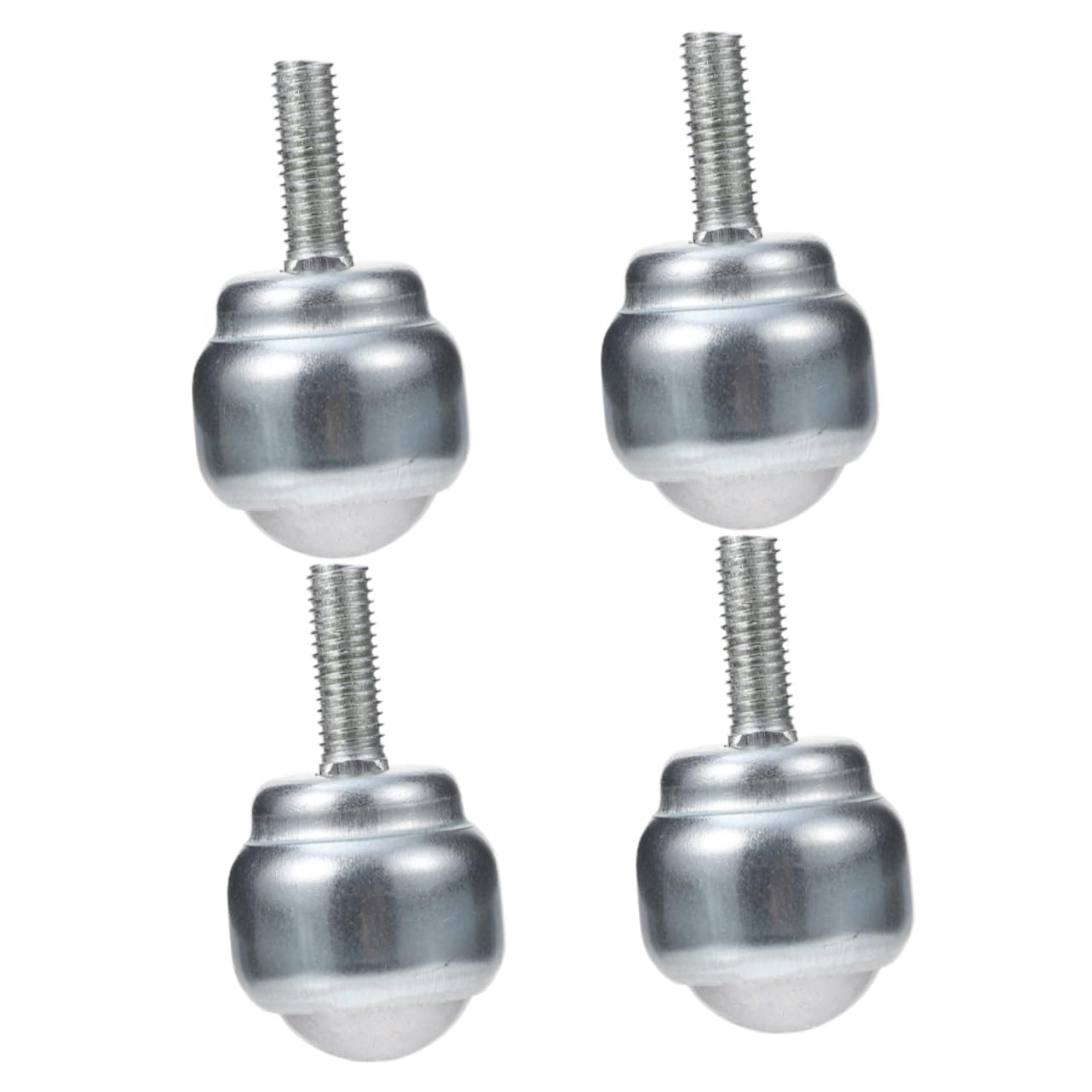 SOLUSTRE 4pcs Universal Ball Caster Wheels Roller Ball Transfer Bearing Ball Bearing Rollers Ball Caster Workbench Ball Bearing Wheels Wheel Casters Silver Carbon Steel