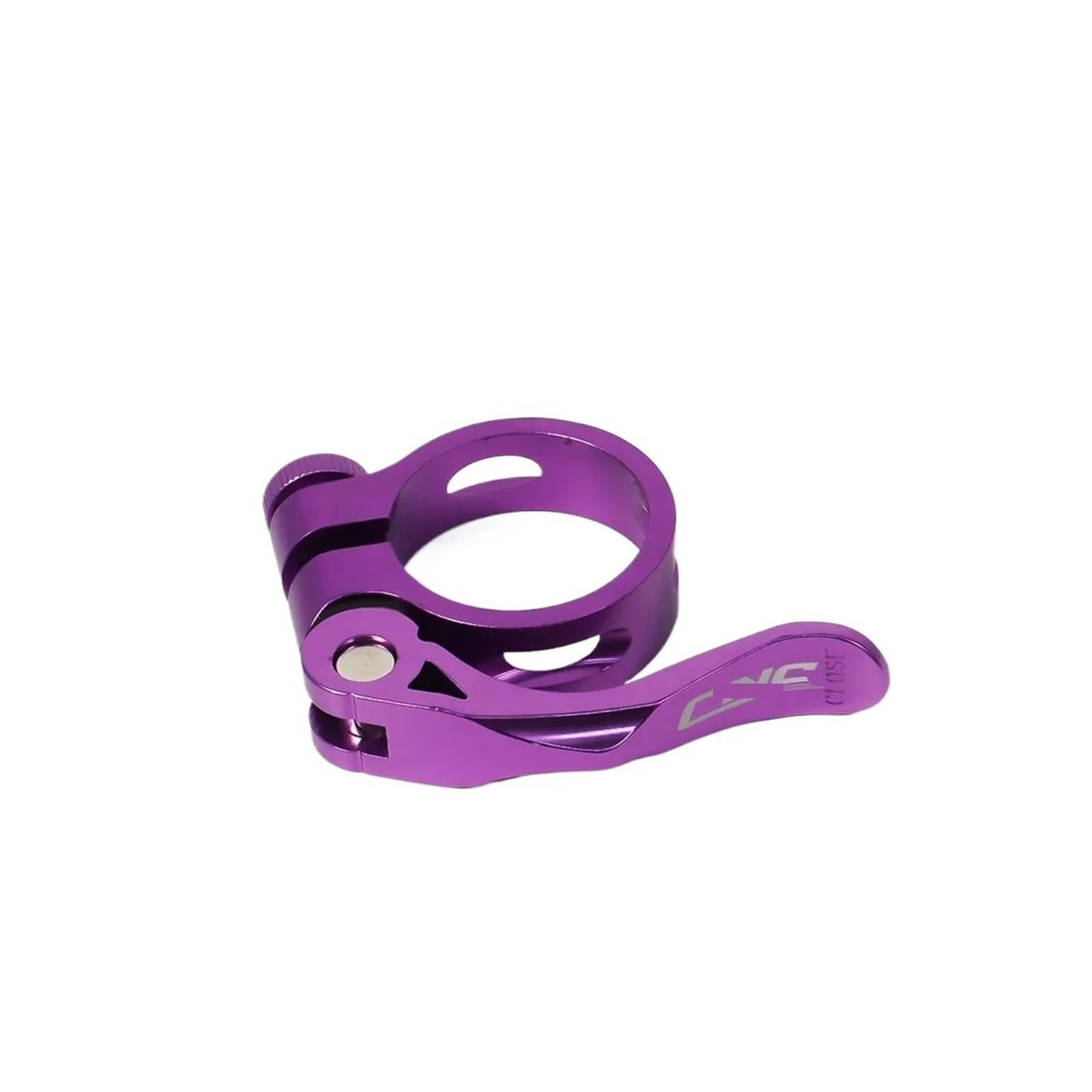 Afkfkr Purple Seat Post Clamp 31.8/34.9Mm Quick Release Road Bike Aluminum Ultralight Mtb Bicycle(,31.8Mm)
