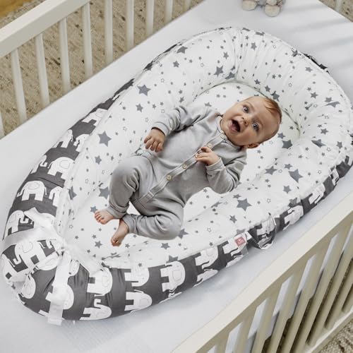 LLAZZ Baby Lounger, Newborn Lounger, Baby Nest Bed, Portable Baby Bed, Girl Boy Baby Essentials,...