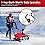 S AFSTAR Snow Blower, 20-Inch 15-AMP Walk-Behind Snow Thrower W/LED Headlights & 180° Rotating Chute, 30FT Throwing Distance, 10" Depth Clearing Path, Electric Corded Snowblower for Driveway (Red)