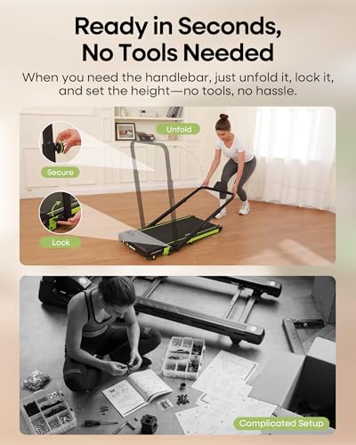 Standing treadmill desk