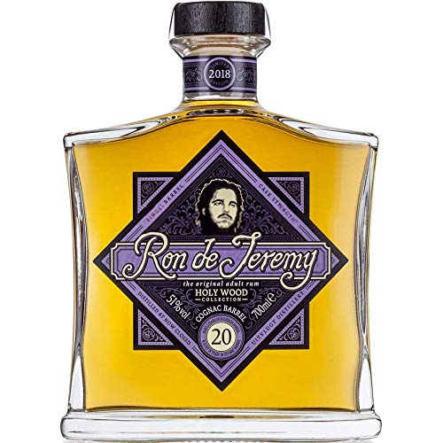 Ron de Jeremy 20 Years Old Holy Wood Collection COGNAC BARREL Rum 2018 51% Volume 0,7l Rum