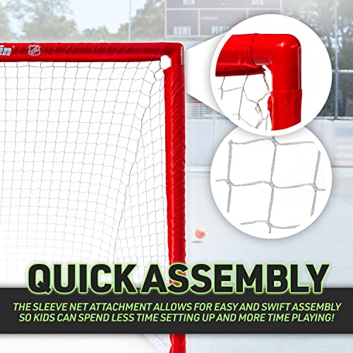image for Franklin Sports NHL Kids Street Hockey Goal - Portable Lightweight PVC