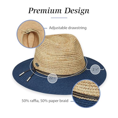 Sombrero Fedora Laguna para Mujer con Ala Ancha miniatura 4