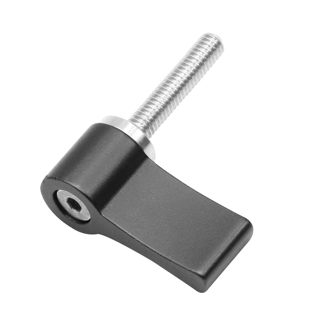 Vite a mano regolabile CNC M4 M5 M6* 12mm 17mm 20mm Viti di bloccaggio strette per fotocamera DSLR 15mm Asta guida Seguire gli accessori di messa a fuoco (M4x20mm, nero)