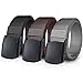 BESTKEE Gürtel Unisex Stoffgürtel Taktischer Gürtel, 3,8cm Breite Nylon Arbeitsgürtel für Damen & Herren Verstellbarer Belts mit Automatischer Gürtelschnallen (C-3er*schwarz+Kaffee+grau)