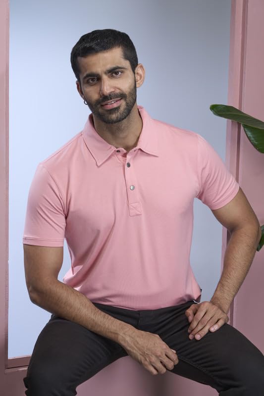 Image of Interwove Bamboo Knitted Polo T-Shirt