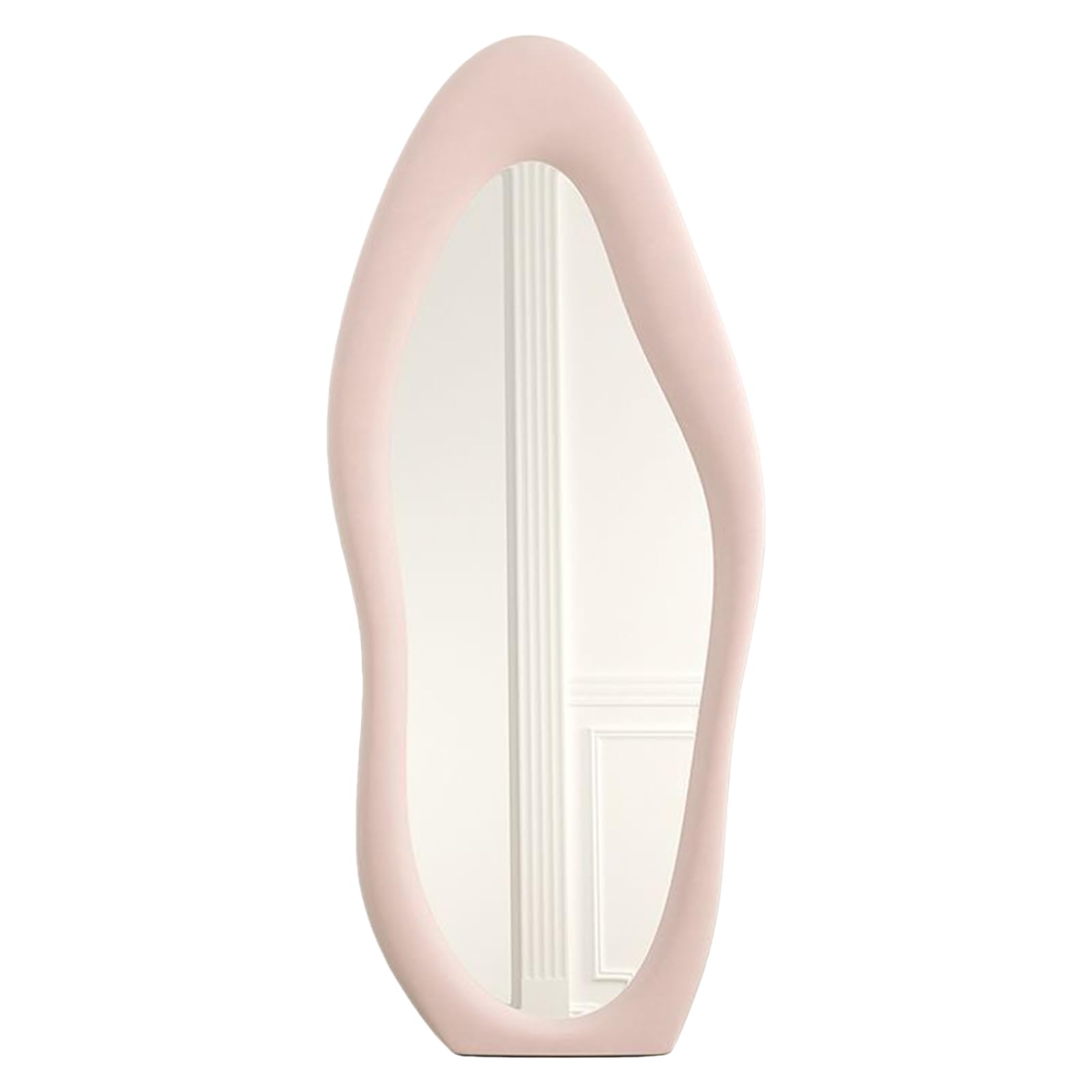 CEIEVER Asymmetrical Mirror, Irregular Wavy Mirrors 168X68 cm Arch Floor Standing Mirrors arch mirror full length floor length mirrors for Living Room,Bathroom,Bedroom,Entryway Wall Decor (E)