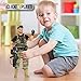 Click N' Play Military Green Beret Elite Force Swat, 12-Inch Action Figures | Fake Gun, Army Stuff, Clothes, Kids Toy, Costume Set | Army Figure, Soldier, Police Officer, World Peacekeepers, Men Toys