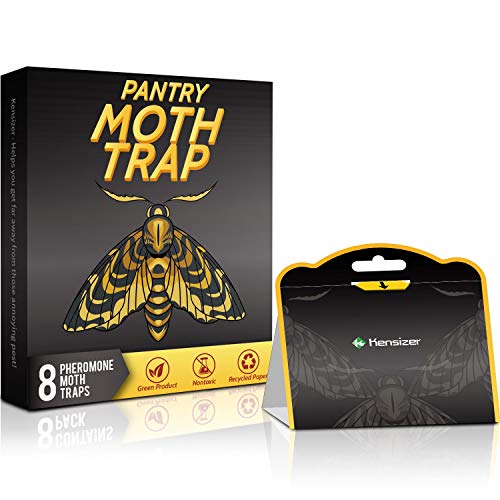 Kensizer 8-Pack Pantry Moth Traps, Sticky Glue Trap for Food and Cupboard Moths