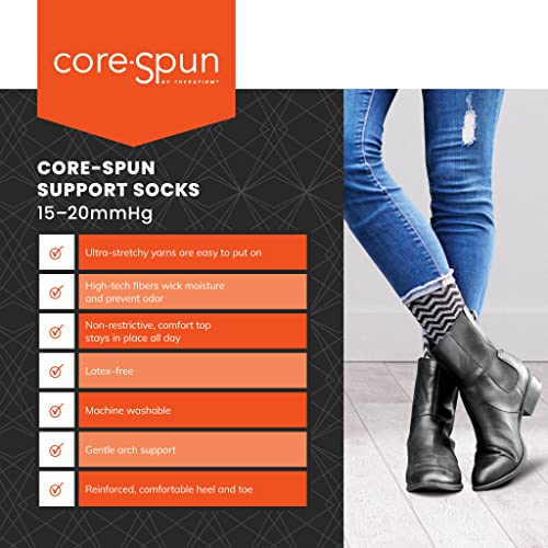 Core-Spun 15-20mmHg Mild Graduated Compression Support Knee High Socks4