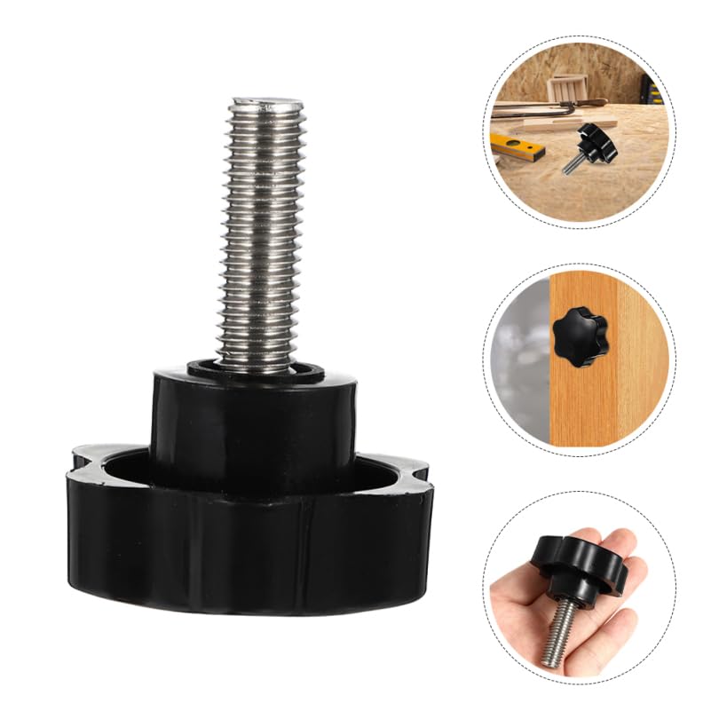 HOMOCONO 2 Pack Swing Replacement Parts Canopy Swing Fixing Screws Improved Thread Clamping Knobs, Black, 5.80X4.60X4.60CM - Image 4