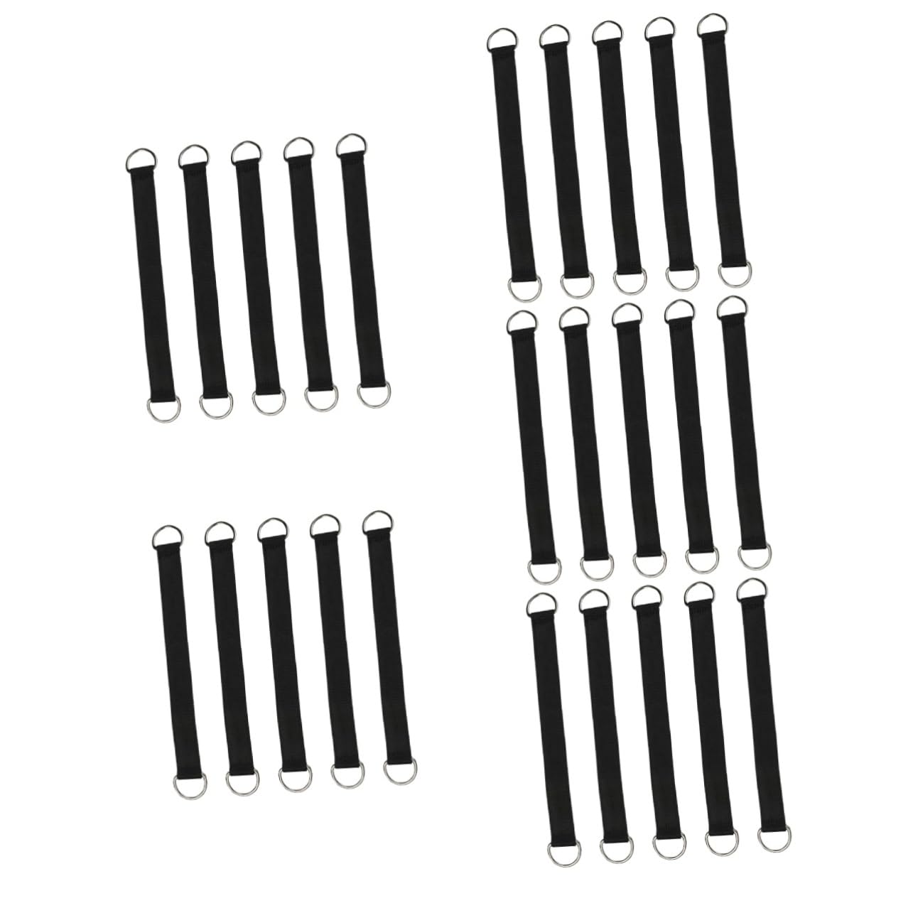 UPKOCH 5 Ensembles Sangle De Boucle Swing Remplacement Crochets De Balançoire Bretelles De Plein Air Chaise Hamac Suspendue Corde De Balançoire Noir en Acier Inoxydable 5 Pièces * 5