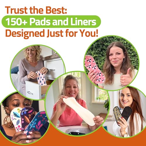 Salvaslip reutilizables antideslizantes para adolescentes (S, 7 uds); lavables a alta T°, 100% transpirables, sin olores; salvaslip de tela en algodón orgánico para flujo blanco y uso diario (sin PUL) - imagen 8