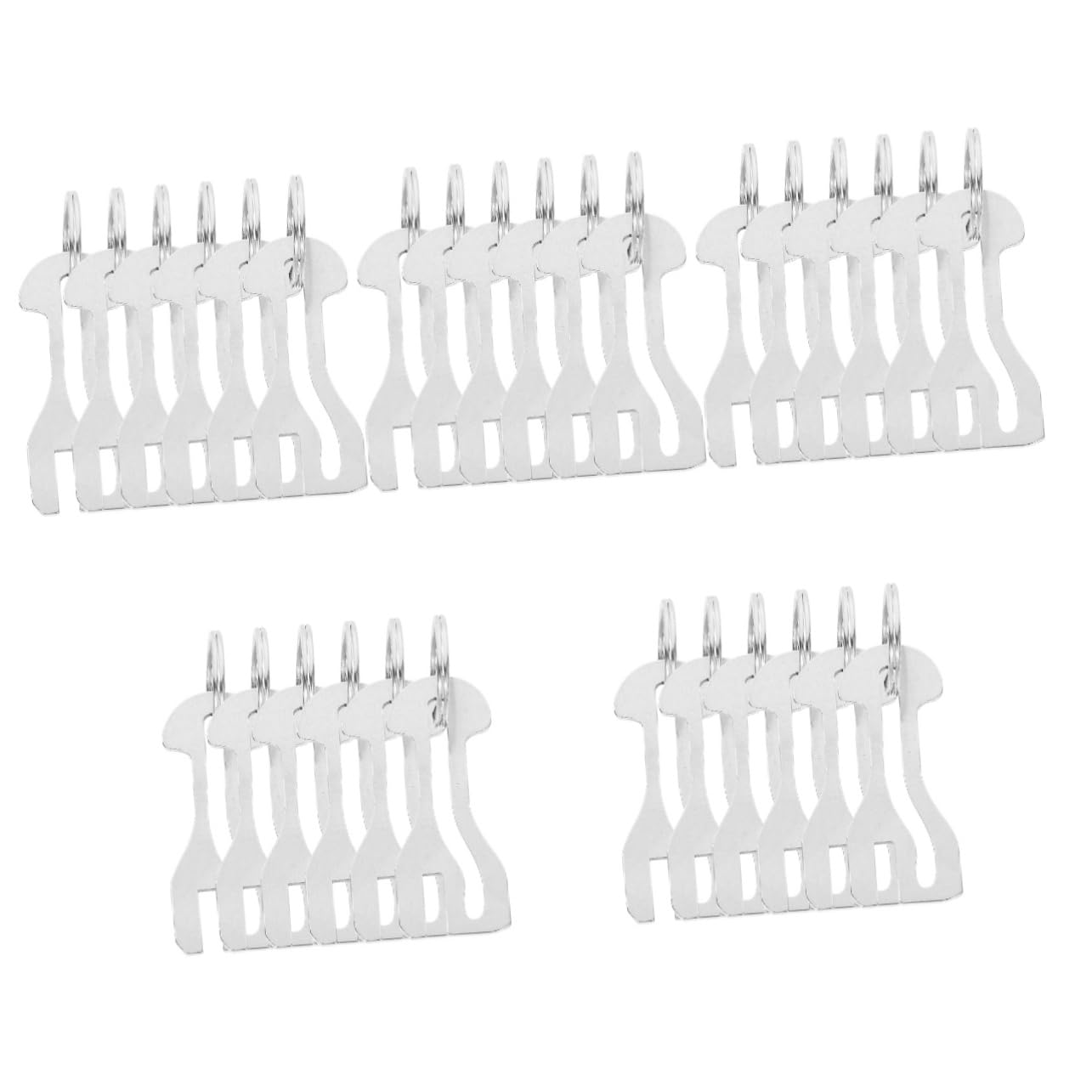 minkissy 5 Sätze Einkaufswagen Token Anhänger Schlüsselanhänger Mit Token Praktische Einkaufswagen Münze Für Diy Schlüsselanhänger Dekoration 6 Stücke * 5