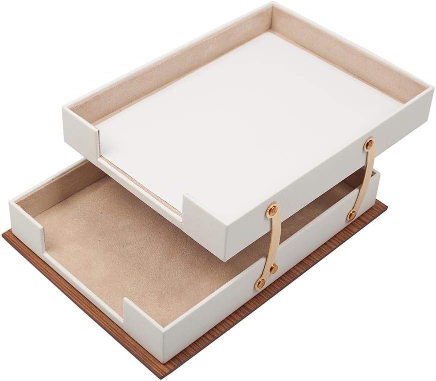 Miniatura 6 de Star Lux - Juego de escritorio ejecutivo de cuero regenerado, organizador de escritorio de lujo y accesorios de oficina, juego de 14 piezas con