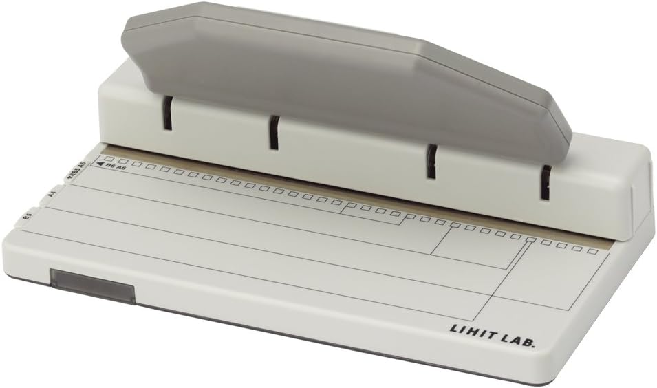 LIHIT LAB P1603 One Third Punch for Twisted Notebooks, 34 Holes