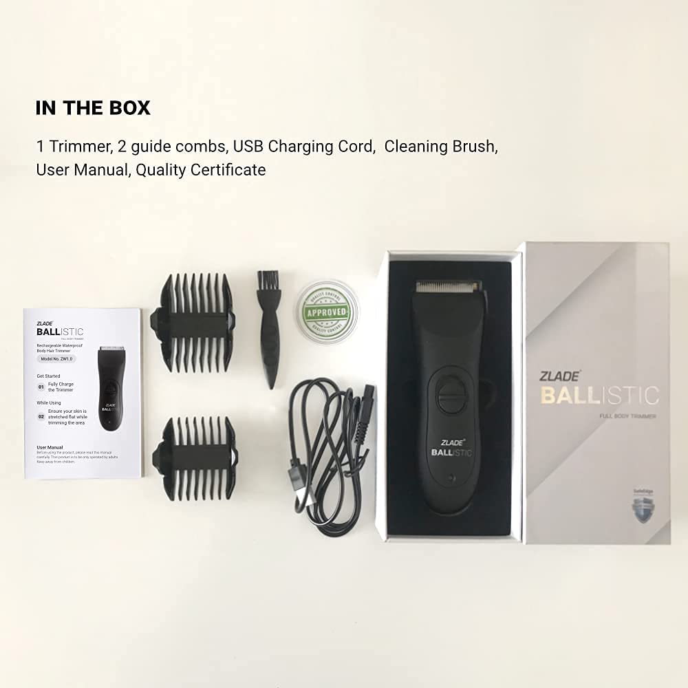 Buy Zlade Ballistic Manscaping Body Trimmer for Men Beard, Body