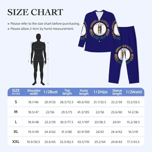 Pyjama classique Kentucky col cranté en tissu doux - 6