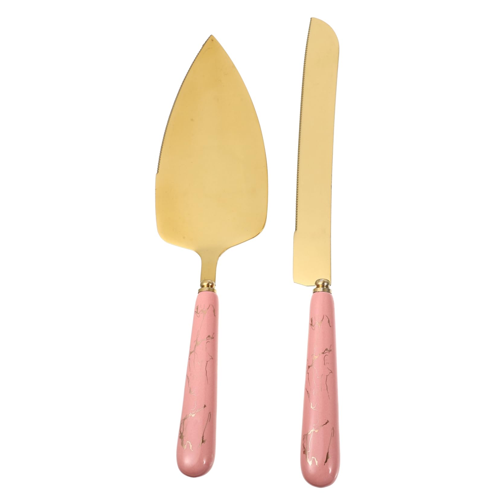 Unomor 1 Set Stainless Steel Cake Knife Pizza Spatula Cake Cutter Cheese Pie Triangle Spade Pastry Spatula Server Pizza Triangle Spade Pie Spatula Stainless Steel Pie Shovel Ceramics Pink