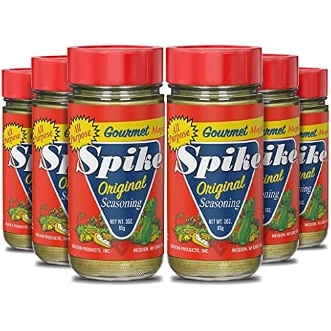 Spike Original All-Purpose Seasoning, All Natural, Low Sodium, No Sugar, No MSG, Zero Calories, Vegan (6 Pack - 3 oz each) Cover