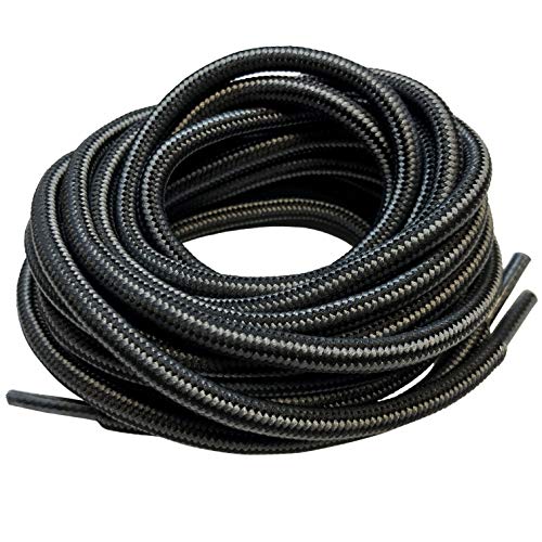 Image of 3 Pairs Heavy Duty Round Boot Laces Shoelaces for Hiking Walking Construction Safety Work Boots Shoes