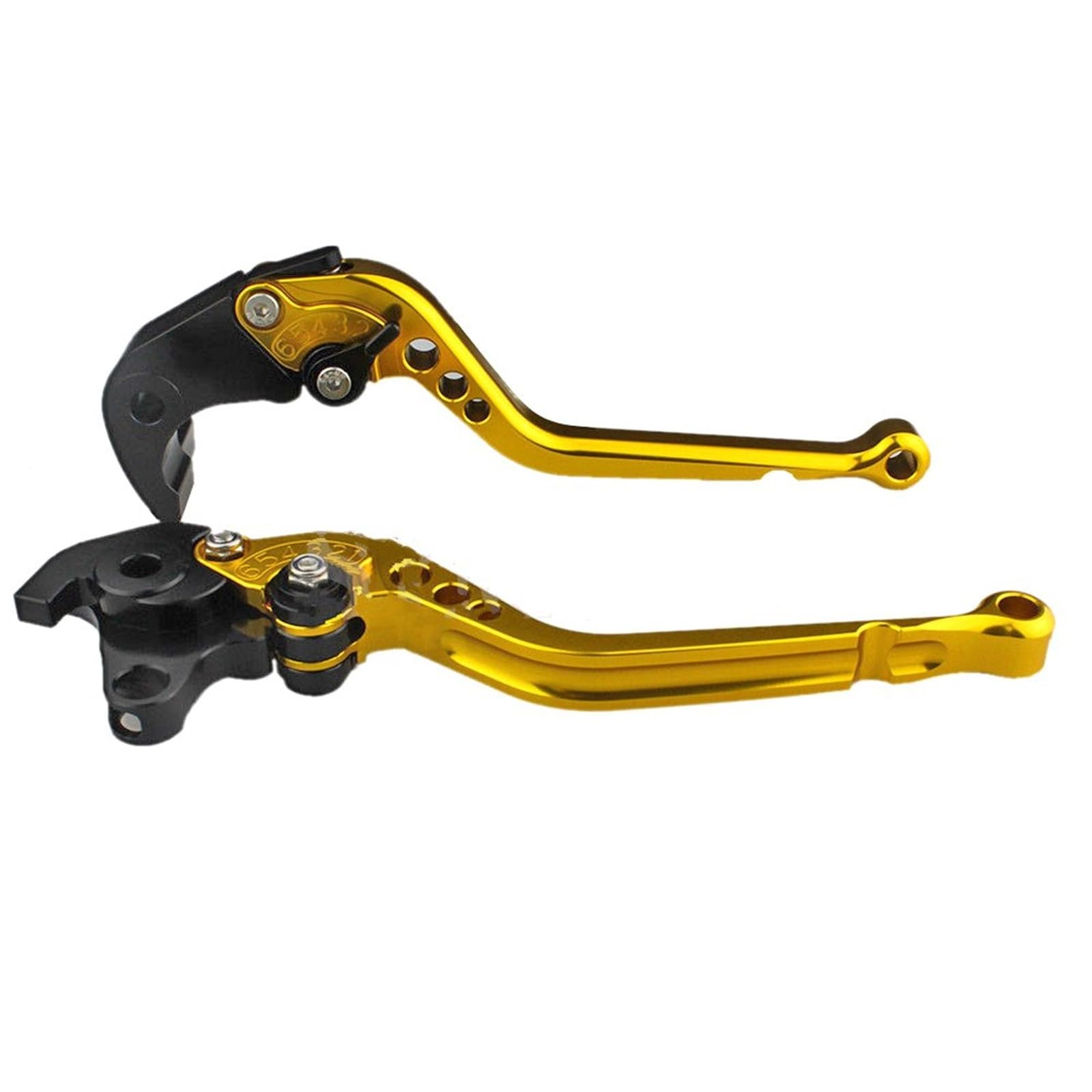Bmnjvi Long Golden Short&Long Motorcycle Brake Clutch Levers For Y&Amaha Yzfr6s 2006-2009 Yzf R6s 2007 2008 2009