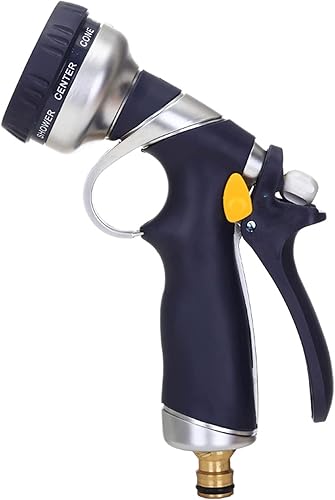 XIXIXIDIAN - Boquilla de manguera, pulverizador de manguera resistente con 8 patrones de riego ajustables, boquilla de manguera de jardín con