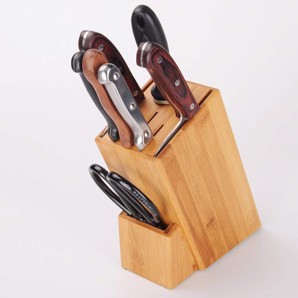 STOBAZA Knife Block Holder for Kitchen Organization Stylish Rack for Storage of Cutlery and Utensils Keeps Your Knives Secure and within Reach
