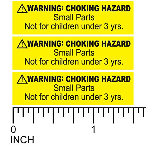 50 4" x 5" ASTM Sling Warning Labels Soft Infant Carrier Labels Fall And Suffocation Labels