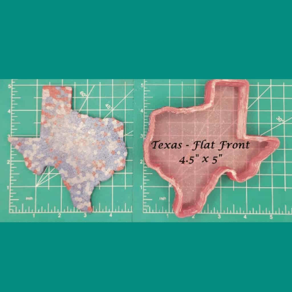 Texas - Flat Front - Silicone Freshie Mold -