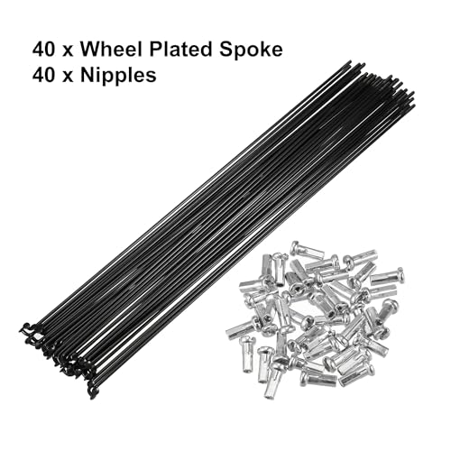 Rayons de vélo en acier 14G lot de 40 pièces pour changer un rayon cassé - 5