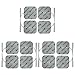 StimPads, 50X50mm, Eco-Pack de 12 Unidades de Alto Rendimiento, electrodos TENS - EMS de Larga duración con Conector Universal Tipo Pin de 2mm