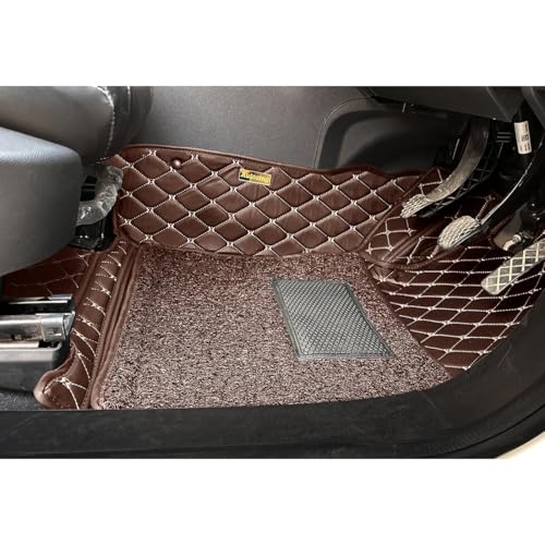 Image of Premium 7D Car Floor Mat for Tata Harrier EV | Coffee Coffee